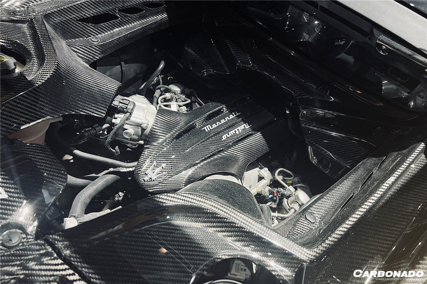 2020-UP Maserati MC20 Dry Carbon Fiber Engine Bay Room Interior