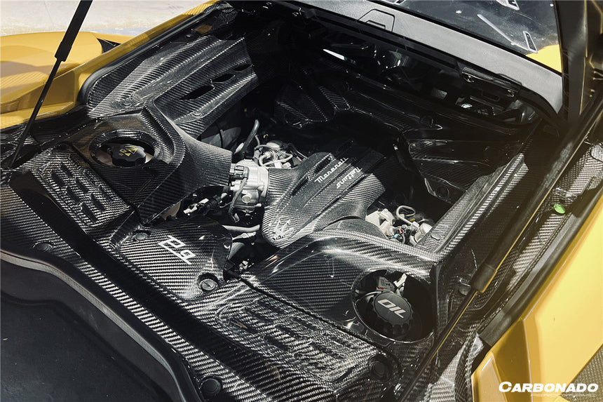 2020-UP Maserati MC20 Dry Carbon Fiber Engine Bay Room Interior