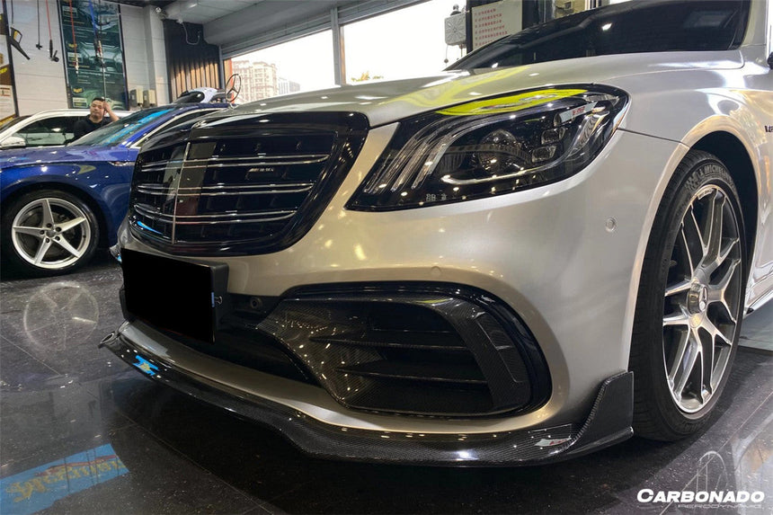 2017-2020 Mercedes Benz S63 W222 Sedan MSY Style Front Lip