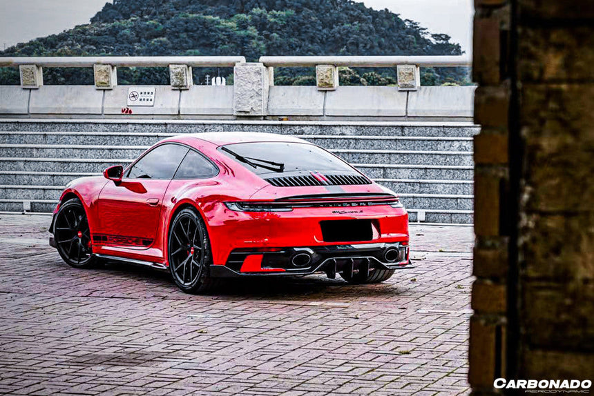 2019-2023 Porsche 911 992 Carrera/S/4/4S/Targa/Cabriolet WP Style Dry Carbon Fiber Side Skirts