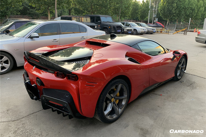 2020-UP Ferrari SSF90 Stradale OE Style Autoclave Carbon Fiber Rear Diffuser