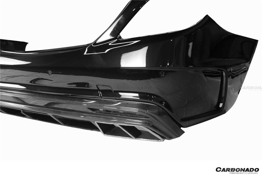 2017-2020 Mercedes Benz S63 W222 Sedan MSY Style Rear Bumper w/ Exhaust Tips