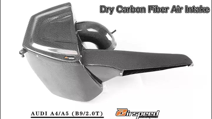 AUDI [A4,A5] B9 2.0T Airspeed Brand High Performance 100% Dry Carbon Fiber Cold Air Intake System