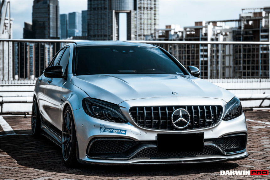 2015-2021 Mercedes Benz W205 C63/S AMG Sedan BKSS Style Carbon Fiber Front Lip