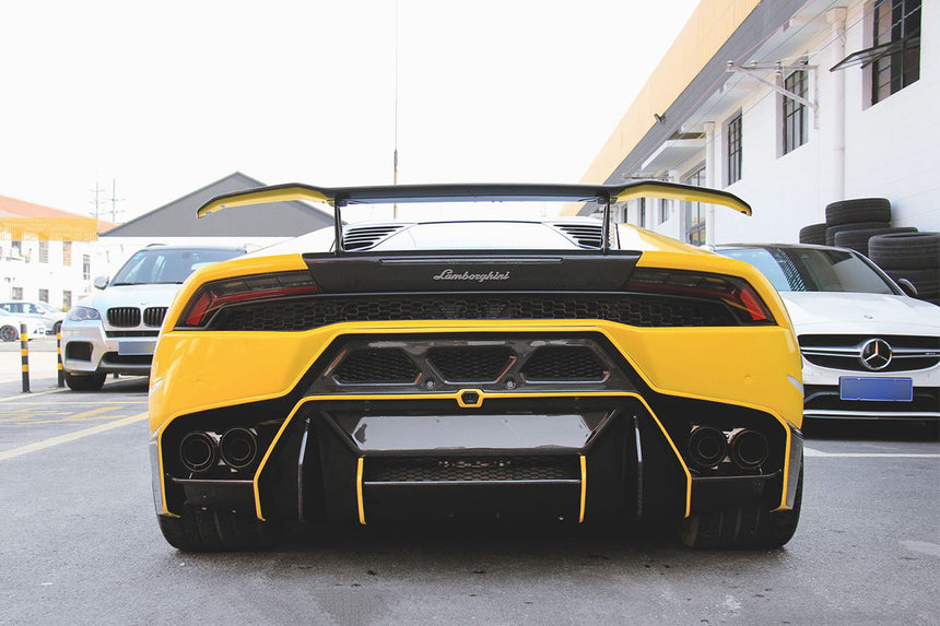 2015-2020 Lamborghini Huracan LP610-Style Carbon Rear Bumper Grill