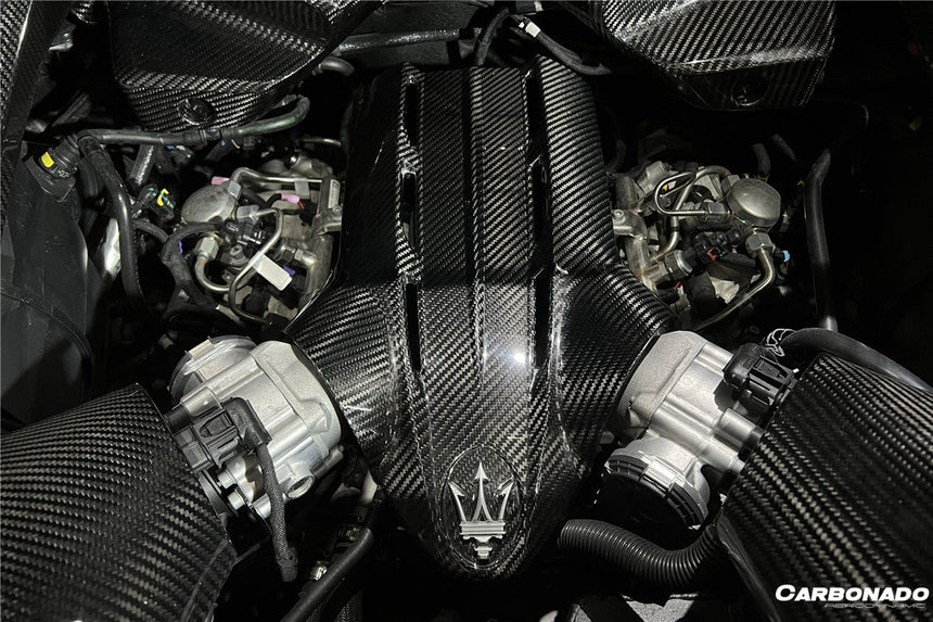 2020-UP Maserati MC20 Dry Carbon Fiber Engine Bay Room Interior