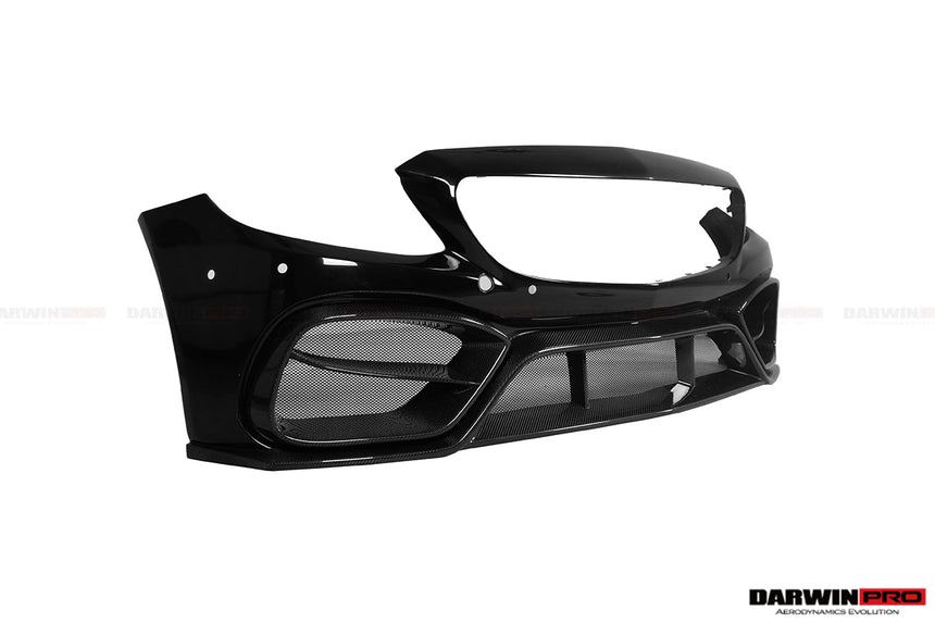 2015-2021 Mercedes Benz W205 C63/S AMG Coupe IMP Performance Partial Carbon Fiber Front Bumper w/ Grill & Canards