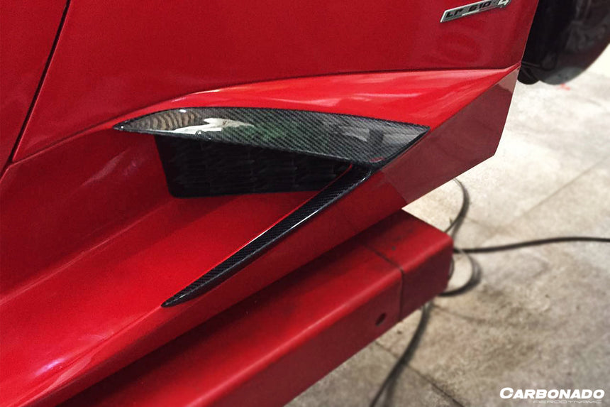 2015-2020 Lamborghini Huracan LP610 RZS Style Side Skirts Vent Canards
