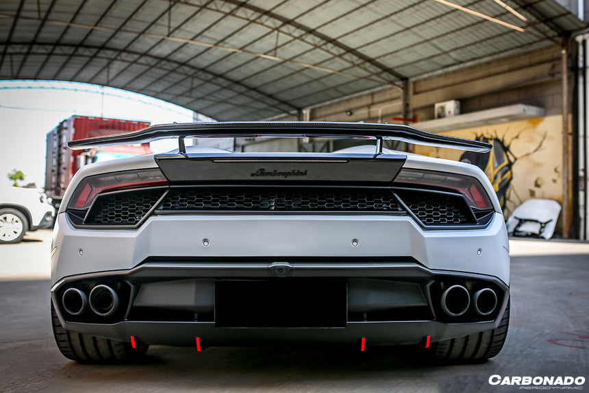 2015-2020 Lamborghini Huracan LP610/LP580 VRS-II Style Carbon Fiber Trunk Spoiler w/ Base