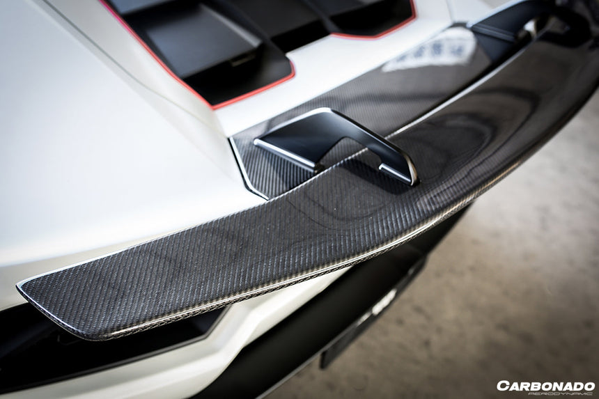2015-2020 Lamborghini Huracan LP610/LP580 VRS-II Style Carbon Fiber Trunk Spoiler w/ Base