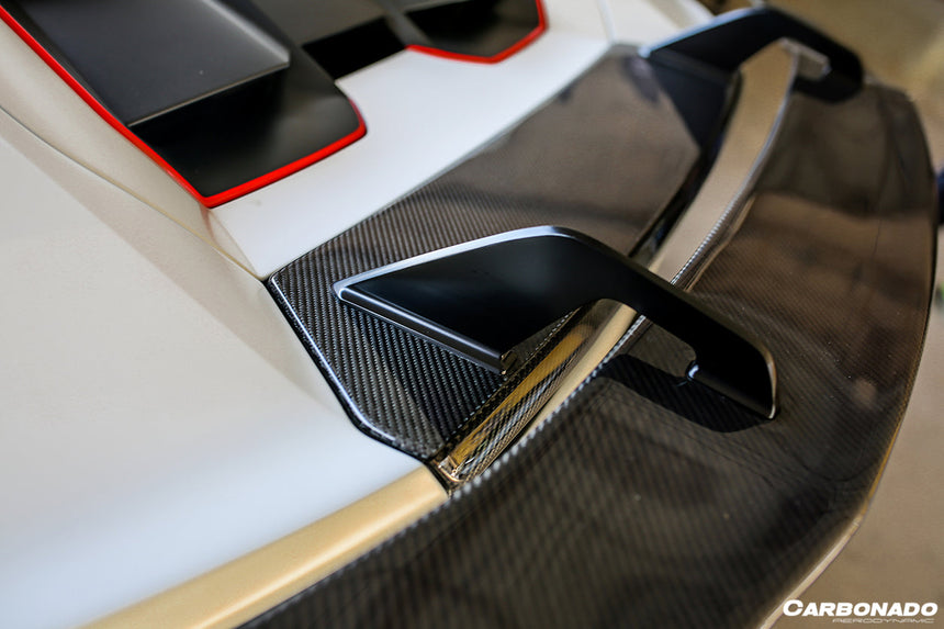 2015-2020 Lamborghini Huracan LP610/LP580 VRS-II Style Carbon Fiber Trunk Spoiler w/ Base