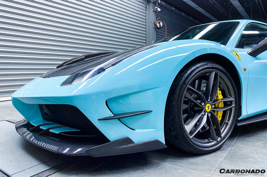 2015-2020 Ferrari 488 GTB/Spyder MA Style Partial Carbon Fiber Front Bumper
