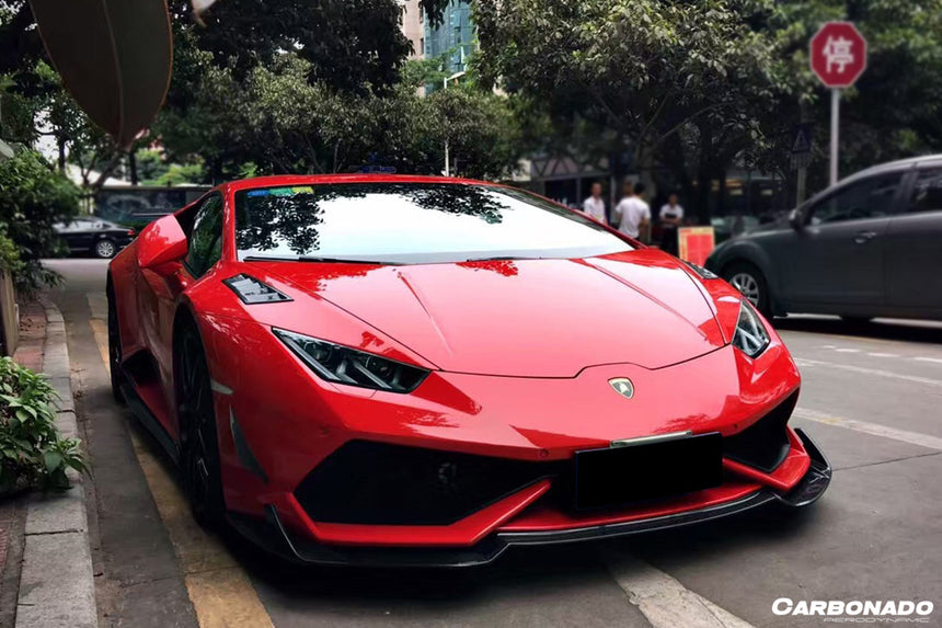 2015-2020 Lamborghini Huracan LP610 RZS Style Carbon Fiber Front Lip