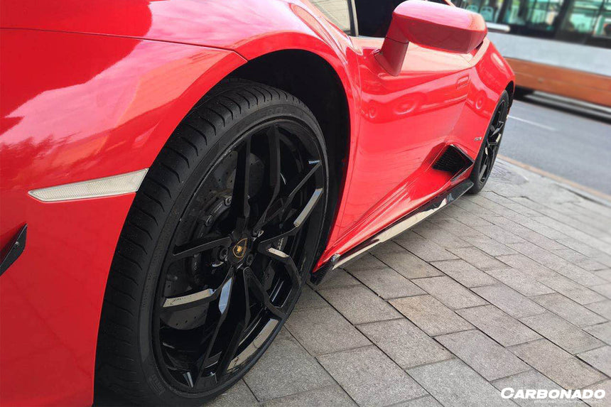 2015-2020 Lamborghini Huracan LP610 RZS Style Side Skirts Vent Canards
