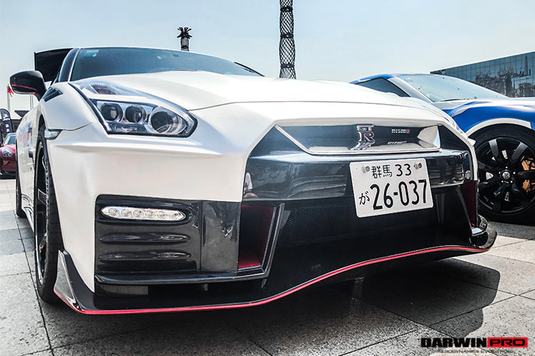 2017-2022 Nissan GTR R35 EBA NSM Style Partial Carbon Fiber Front Bumper