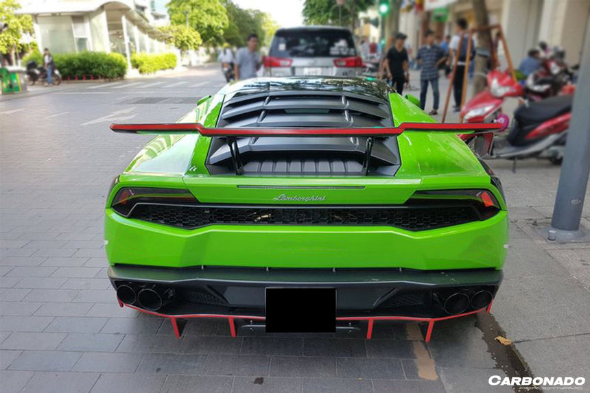2015-2020 Lamborghini Huracan LP610/LP580 RZS Style Carbon Fiber Trunk Spoiler