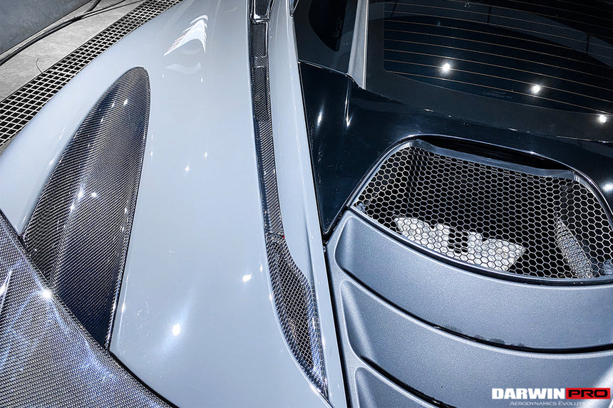 2017-2021 McLaren 720s Dry Carbon Fiber Rear Trunk Air Intake Vents Replacement