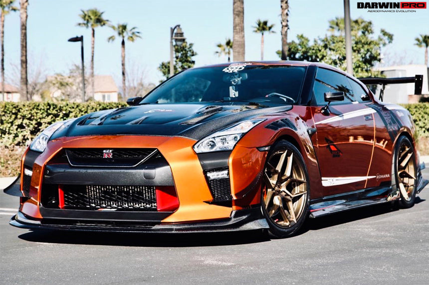 2017-2022 Nissan GTR R35 EBA BKSS Style Carbon Fiber Front Lip