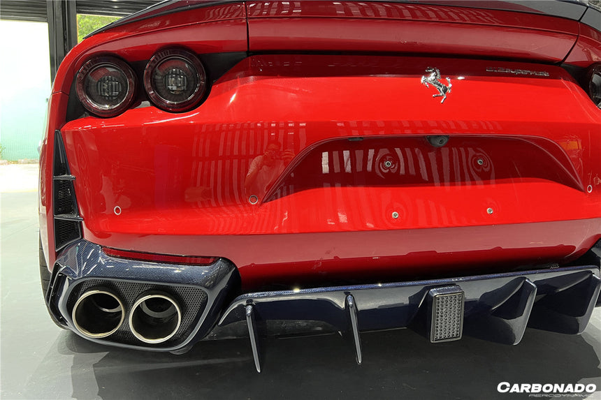 2018-UP Ferrari 812 Superfast MSY Style Rear Diffuser w/ Light