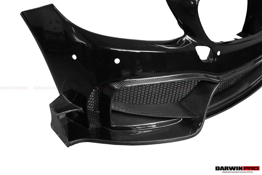 2015-2021 Mercedes Benz W205 C63/S AMG Sedan IMP Performance Partial Carbon Fiber front bumper