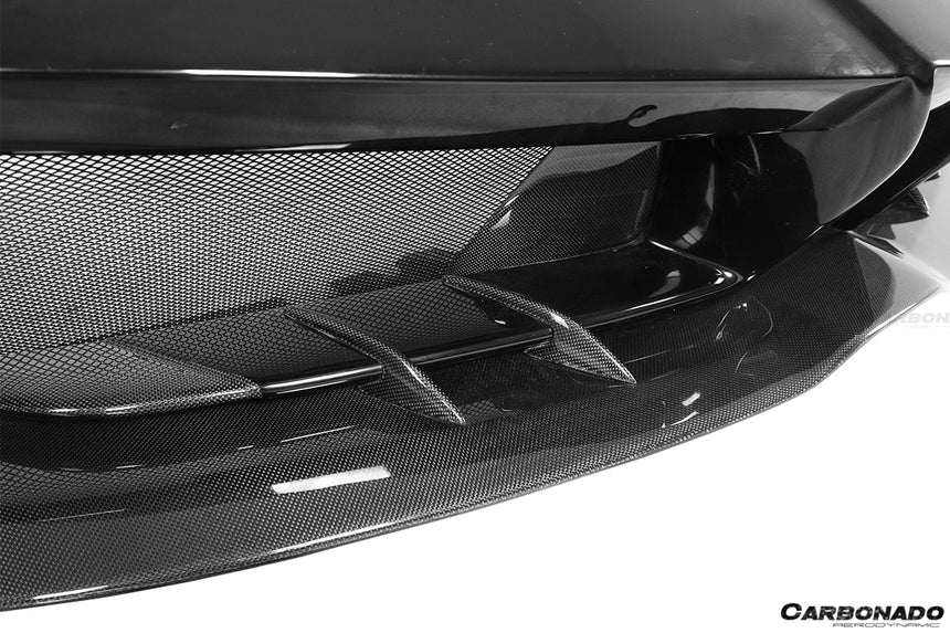 2015-2020 Ferrari 488 GTB/Spyder MA Style Partial Carbon Fiber Front Bumper