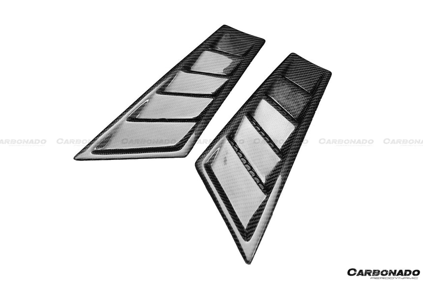 2015-2020 Lamborghini Huracan LP610/LP610 RZS Style Front Fender Carbon Fiber Vents