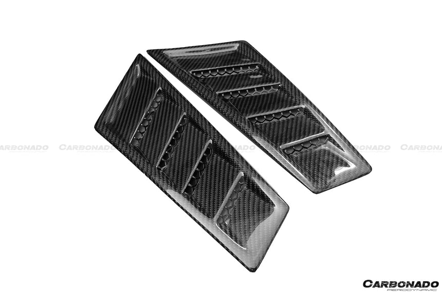 2015-2020 Lamborghini Huracan LP610/LP610 RZS Style Front Fender Carbon Fiber Vents