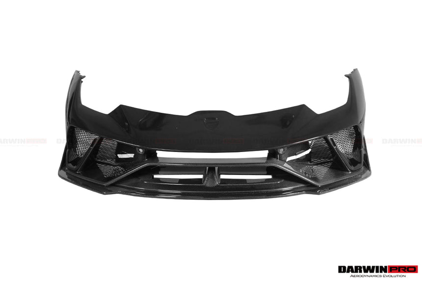 2015-2020 Lamborghini Huracan LP610/LP580/EVO BKSS Style Partial Carbon Front Bumper w/ Lip