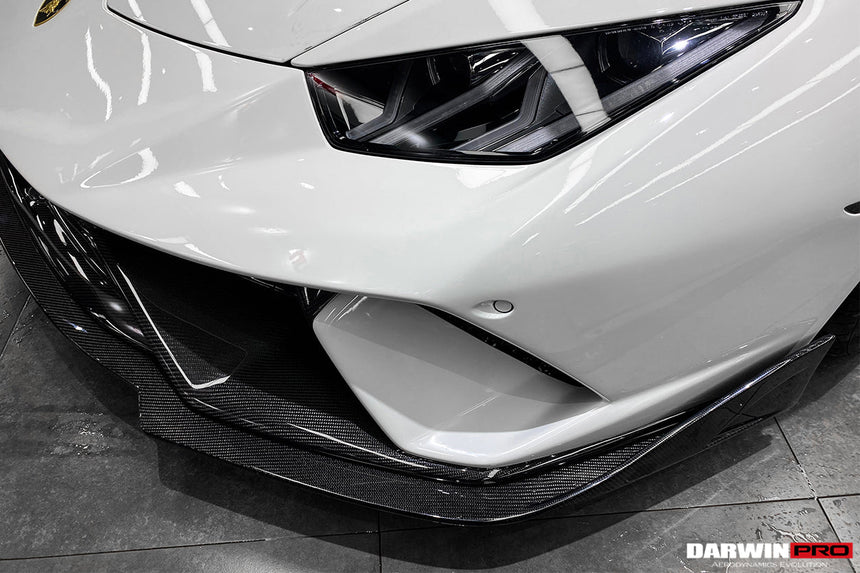 2015-2020 Lamborghini Huracan LP610/LP580/EVO BKSS Style Partial Carbon Front Bumper w/ Lip