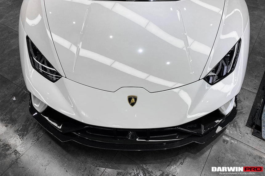 2015-2020 Lamborghini Huracan LP610/LP580/EVO BKSS Style Partial Carbon Front Bumper w/ Lip