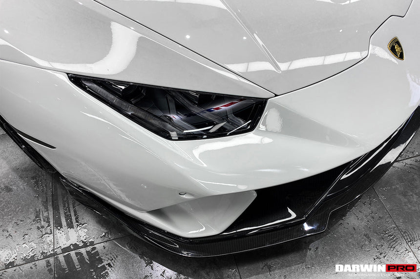 2015-2020 Lamborghini Huracan LP610/LP580/EVO BKSS Style Partial Carbon Front Bumper w/ Lip