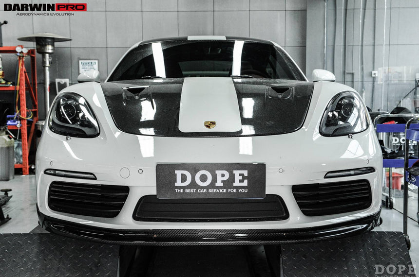 2016-2023 Porsche 718 Cayman/Boxster BKSS Style Carbon Fiber Front Lip