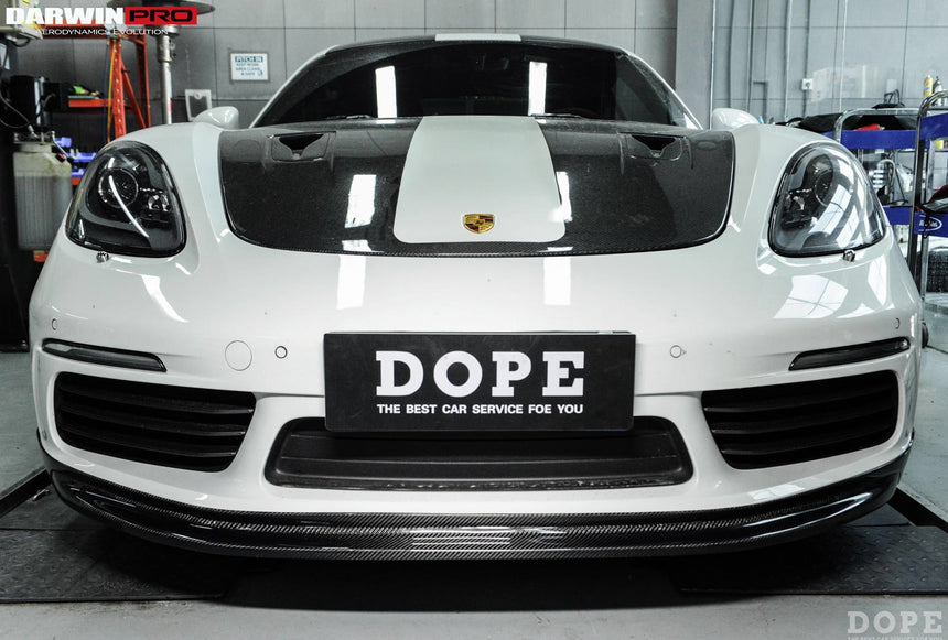 2016-2023 Porsche 718 Cayman/Boxster BKSS Style Carbon Fiber Front Lip