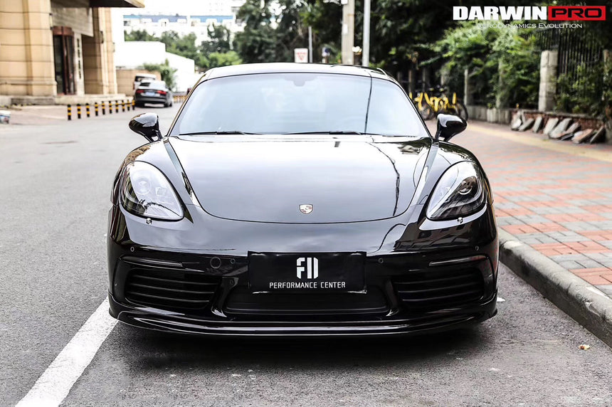 2016-2023 Porsche 718 Cayman/Boxster BKSS Style Carbon Fiber Front Lip