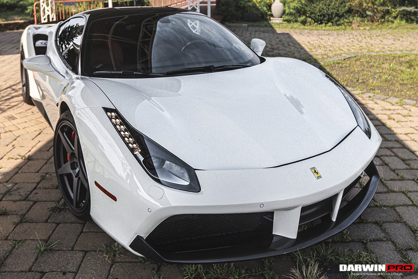 2015-2020 Ferrari 488 GTB/Spyder Dry Carbon Fiber Side Air Intake Fins