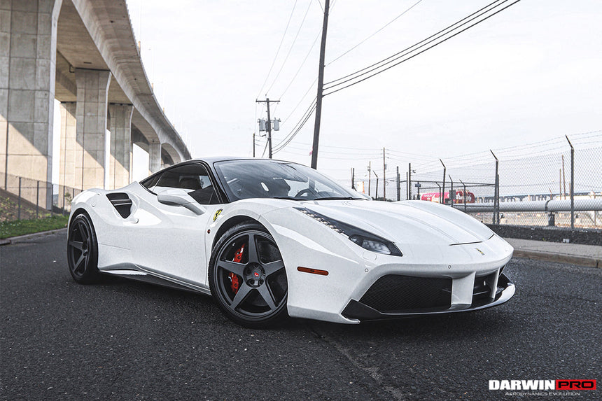 2015-2020 Ferrari 488 GTB/Spyder Dry Carbon Fiber Side Air Intake Fins
