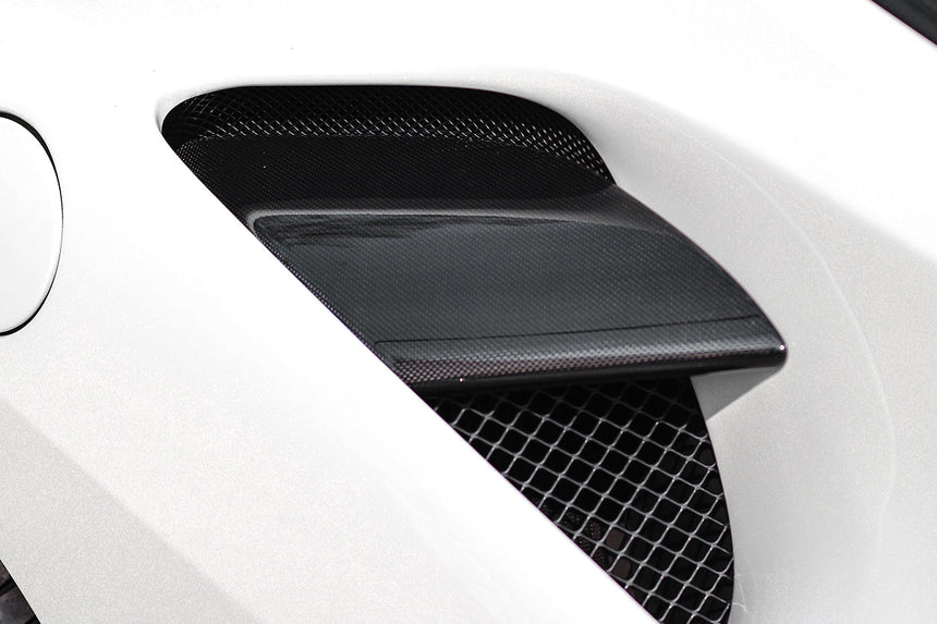2015-2020 Ferrari 488 GTB/Spyder Dry Carbon Fiber Side Air Intake Fins