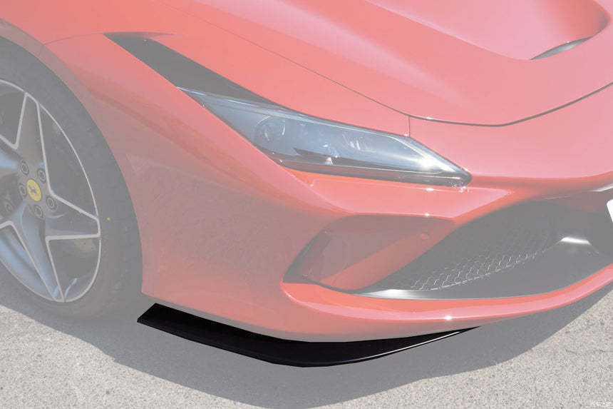 2019-2023 Ferrari F8 OE Style Autoclave Carbon Fiber Front Bumper Side Splitter