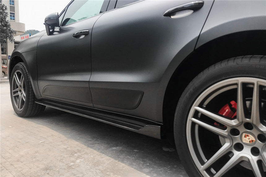 2018-2021 Porshe Macan TA Style Carbon Fiber Side Skirts