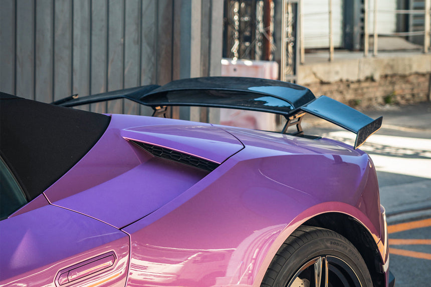 2015-2020 Lamborghini Huracan LP610/LP580 MD Style Carbon Fiber Trunk Spoiler w/ Base