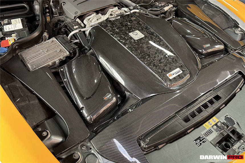 2015-2020 Mercedes Benz AMG GT/GTS Autoclave Carbon Fiber Radiator Cover Repalcement