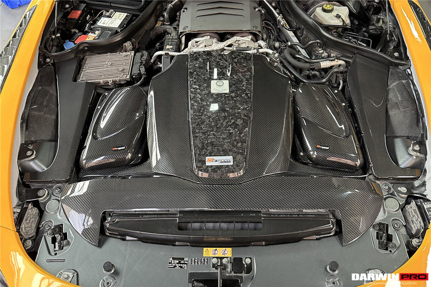 2015-2020 Mercedes Benz AMG GT/GTS Autoclave Carbon Fiber Radiator Cover Repalcement