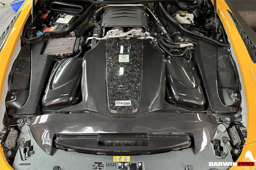 2015-2020 Mercedes Benz AMG GT/GTS Autoclave Carbon Fiber Radiator Cover Repalcement