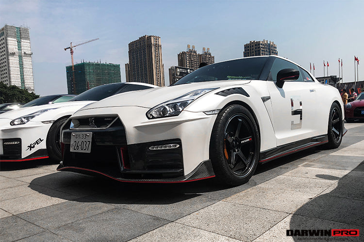 2017-2022 Nissan GTR R35 EBA NSM Style Partial Carbon Fiber Front Bumper