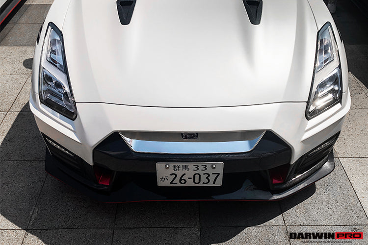 2017-2022 Nissan GTR R35 EBA NSM Style Partial Carbon Fiber Front Bumper