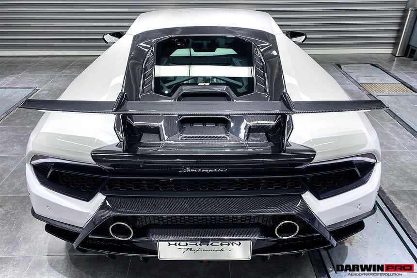 2015-2020 Lamborghini Huracan LP610/LP580 Performante Style Partial Carbon Rear Bumper