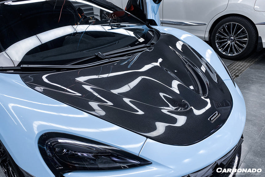 2018-2021 McLaren 600lt / 2015-2021 540c/570s/570gt P1 Style Carbon Fiber Hood