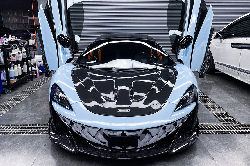 2018-2021 McLaren 600lt / 2015-2021 540c/570s/570gt P1 Style Carbon Fiber Hood