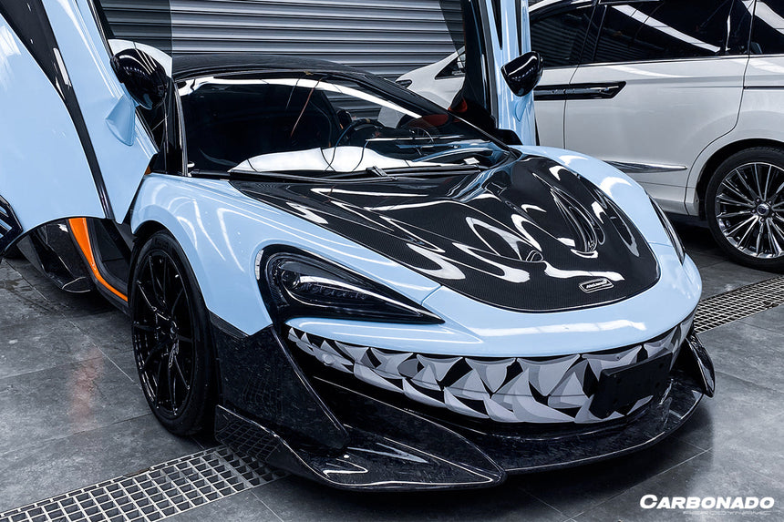 2018-2021 McLaren 600lt / 2015-2021 540c/570s/570gt P1 Style Carbon Fiber Hood