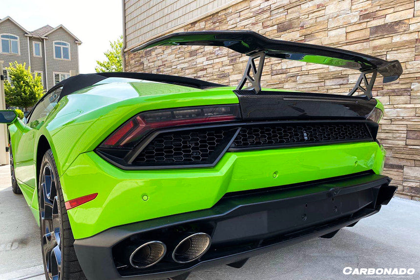 2015-2020 Lamborghini Huracan LP610/LP580 VRS Style Carbon Fiber Trunk Spoiler w/ Base